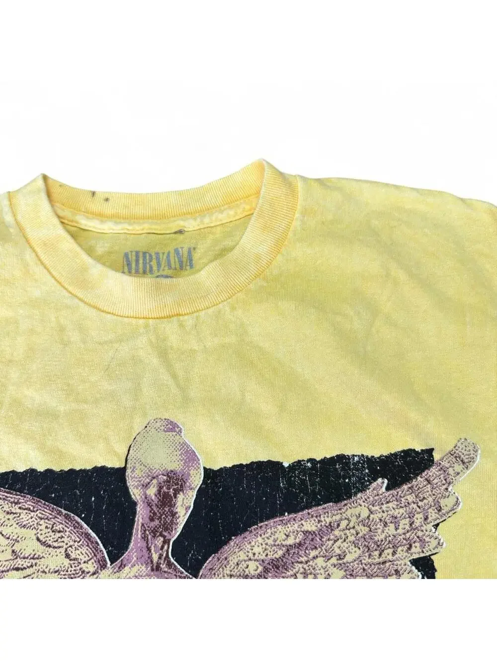 NIRVANA In Utero Yellow Angel Tee - Small
